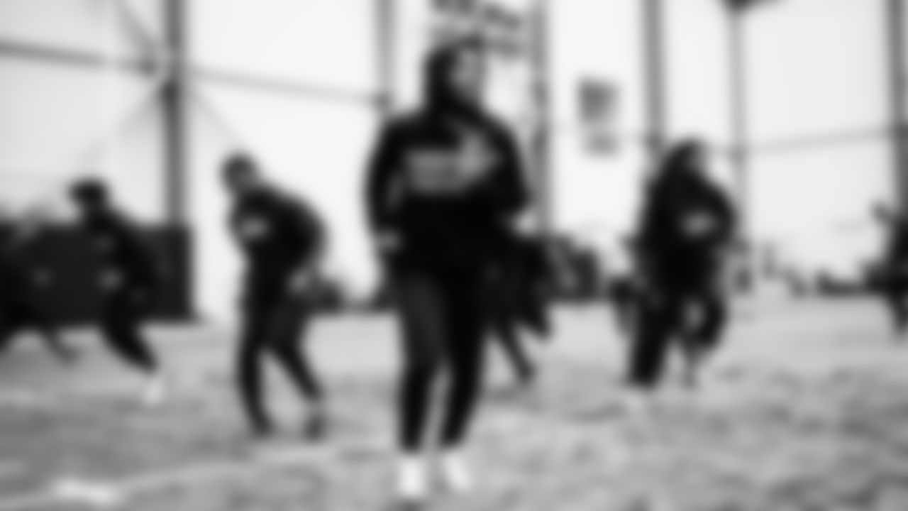 Seahawks cornerback Devon Witherspoon (21) worked out on Monday, January 12, 2026 at the Virginia Mason Athletic Center.