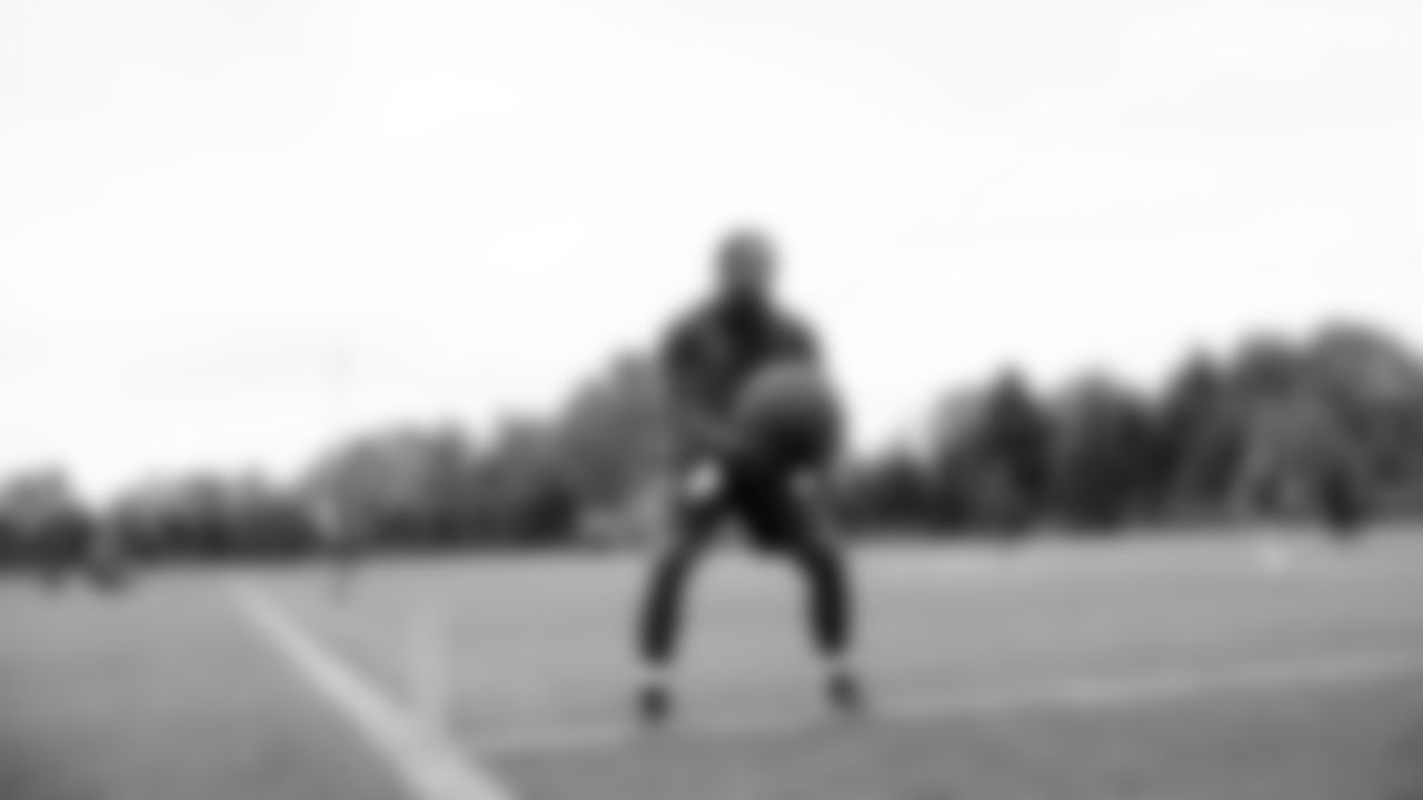 Seahawks tackle Charles Cross (67) participated in a workout on May 7, 2025 at the Virginia Mason Athletic Center.