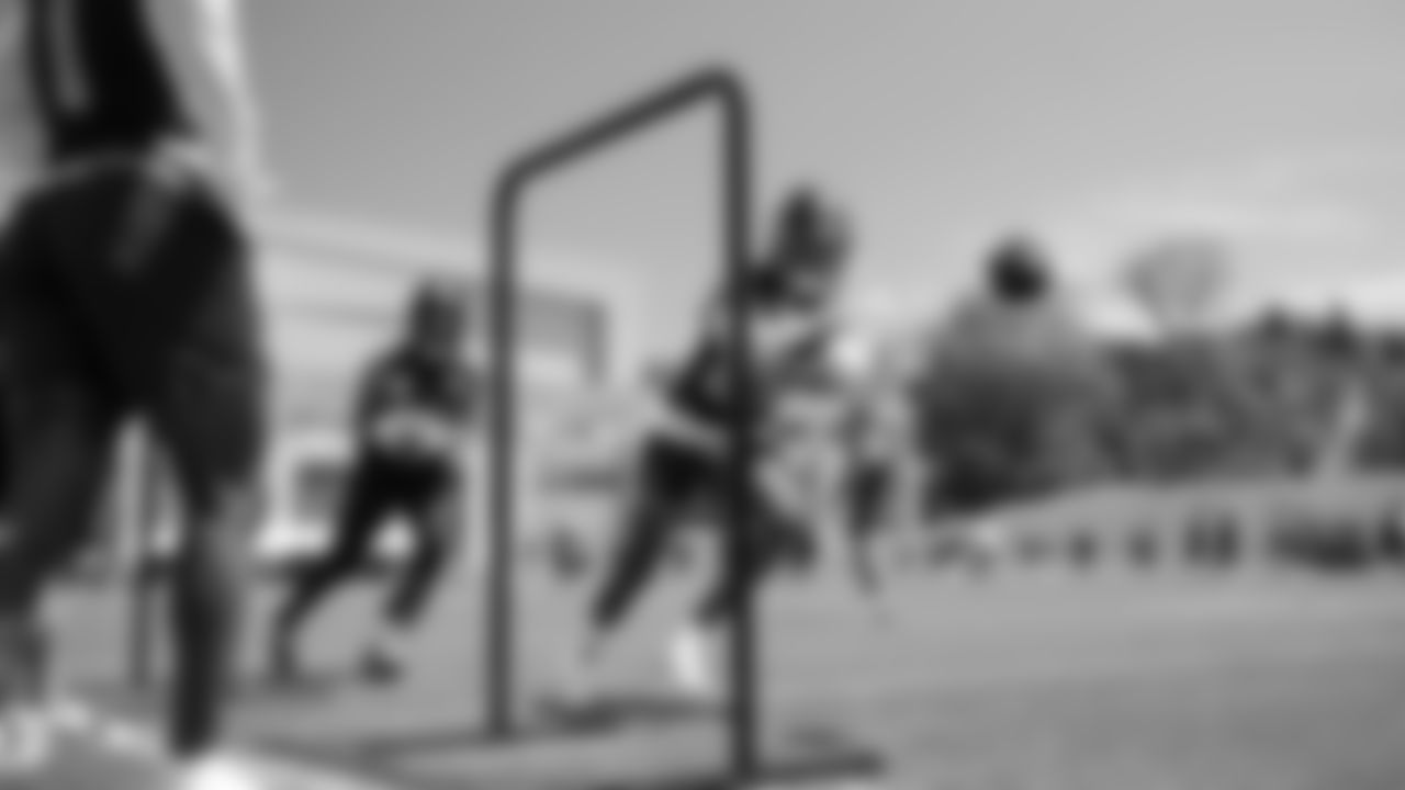 Seahawks wide receiver Tyrone Broden (85) participated in a workout on day six of OTAs on Thursday, June 5, 2025 at the Virginia Mason Athletic Center.