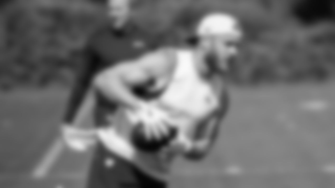 Seahawks wide receiver Cooper Kupp (10) participated in a workout on May 8, 2025 at the Virginia Mason Athletic Center.