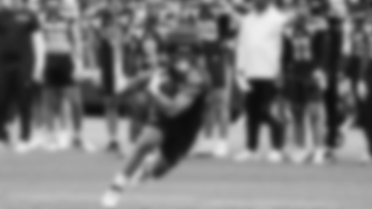 Seahawks running back George Holani (36) practiced on day three of training camp on July 25, 2025 at the Virginia Mason Athletic Center.