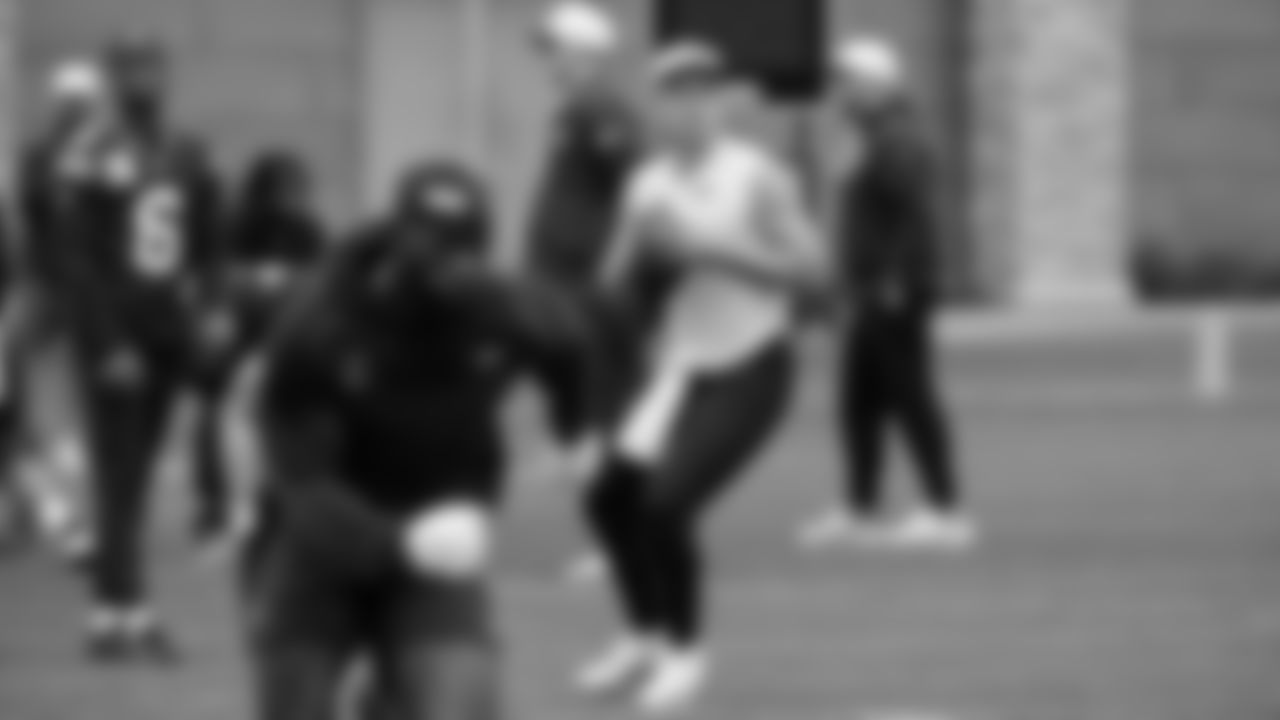 Seahawks quarterback Drew Lock (2) participated in a workout on May 13, 2025 at the Virginia Mason Athletic Center.