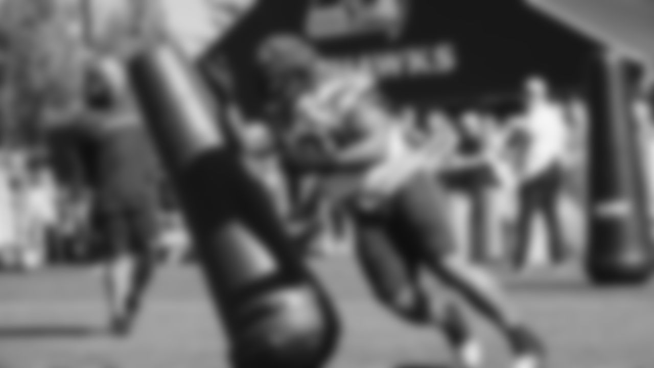 Seahawks defensive tackle Byron Murphy II (91) practiced on August 10, 2025 at the Virginia Mason Athletic Center.