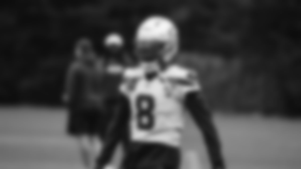 Seahawks safety Coby Bryant (8) practiced on Thursday, October 30, 2025 at the Virginia Mason Athletic Center.