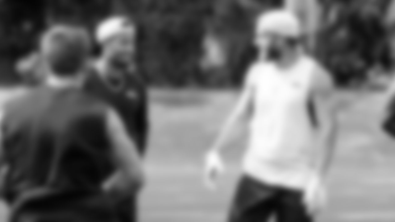 Seahawks wide receiver Jaxon Smith-Njigba (11) and wide receiver Cooper Kupp (10) participated in a workout on May 12, 2025 at the Virginia Mason Athletic Center.