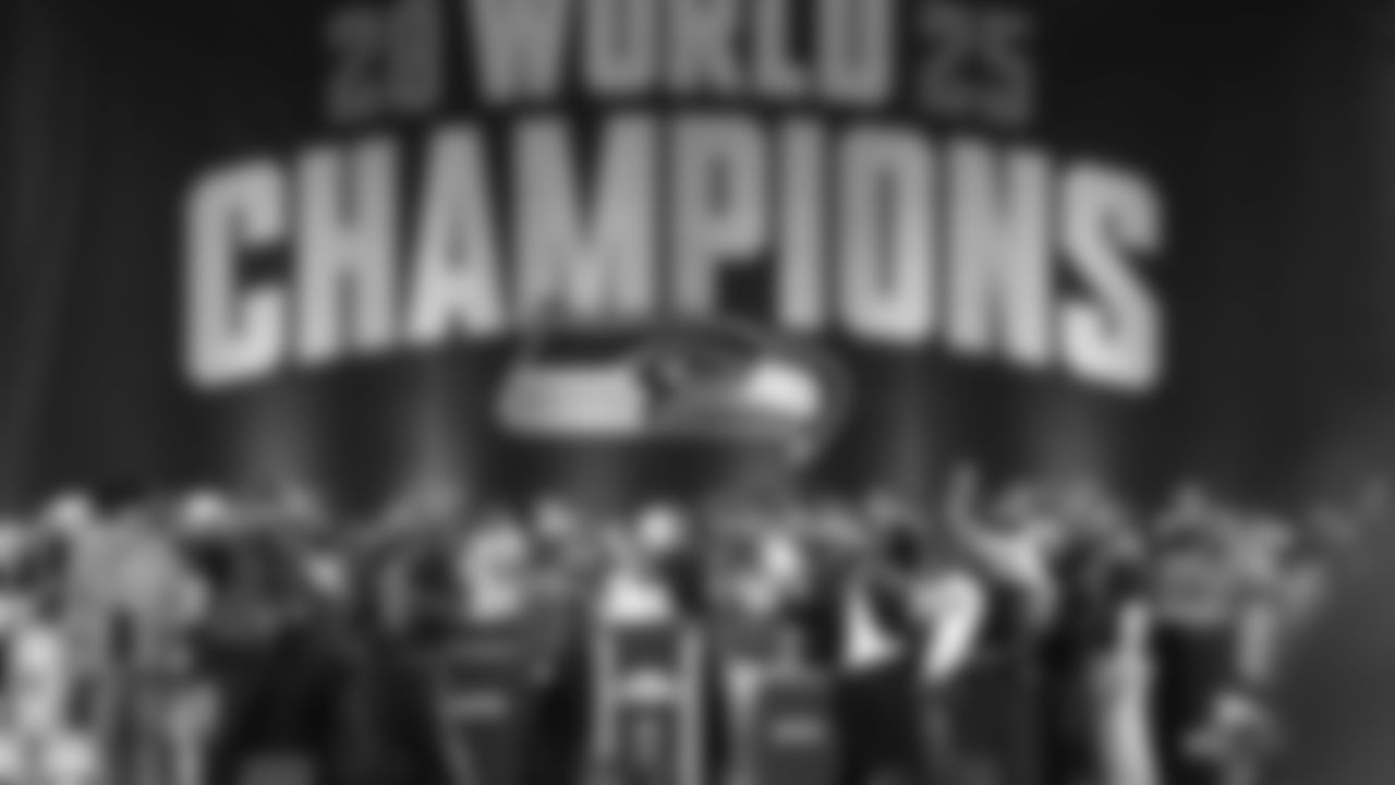 The Seahawks hosted a trophy celebration at Lumen Field on Wednesday, February 11, 2026 in honor of their world championship.