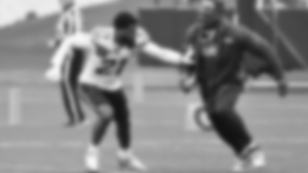 Seahawks cornerback Devon Witherspoon (21) practiced on Tuesday, January 13, 2026 at the Virginia Mason Athletic Center.