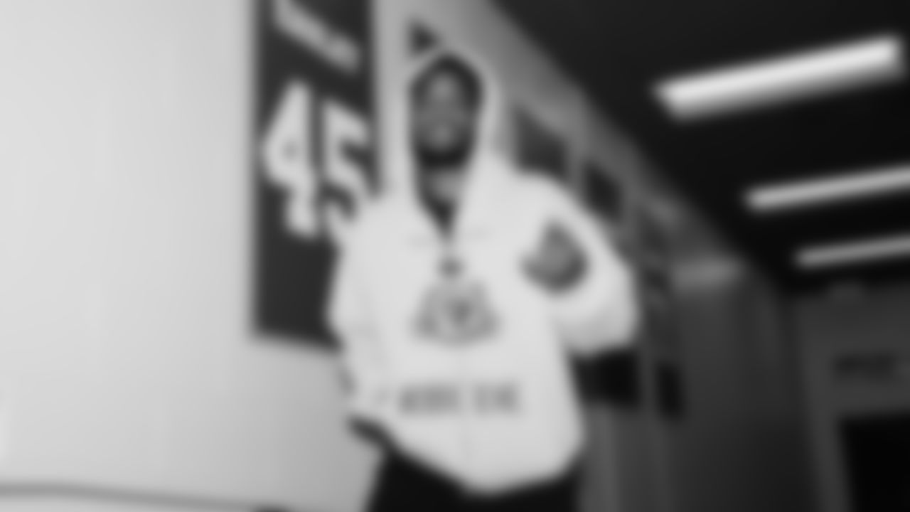 Seahawks cornerback Devon Witherspoon (21) arrived at Lumen Field for the Week 15 matchup vs. the Indianapolis Colts.