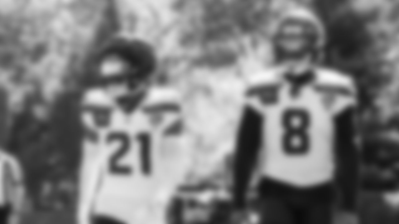 Seahawks cornerback Devon Witherspoon (21) and safety Coby Bryant (8) practiced on day six of training camp on July 29, 2025 at the Virginia Mason Athletic Center.