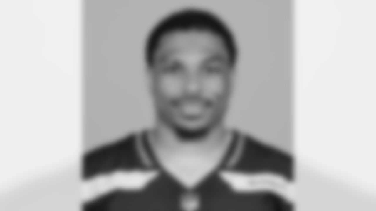 This is a 2025 photo of Tyler Hall of the Seattle Seahawks NFL football team. This image reflects the Seattle Seahawks active roster as of June 9, 2025 when this image was taken. (AP Photo)