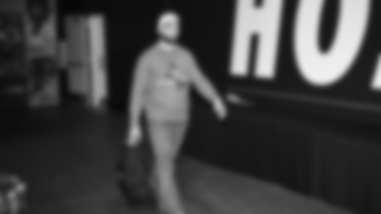 Seahawks linebacker Patrick O'Connell (52) arrived at Lumen Field for the Week 16 matchup vs. the L.A. Rams.