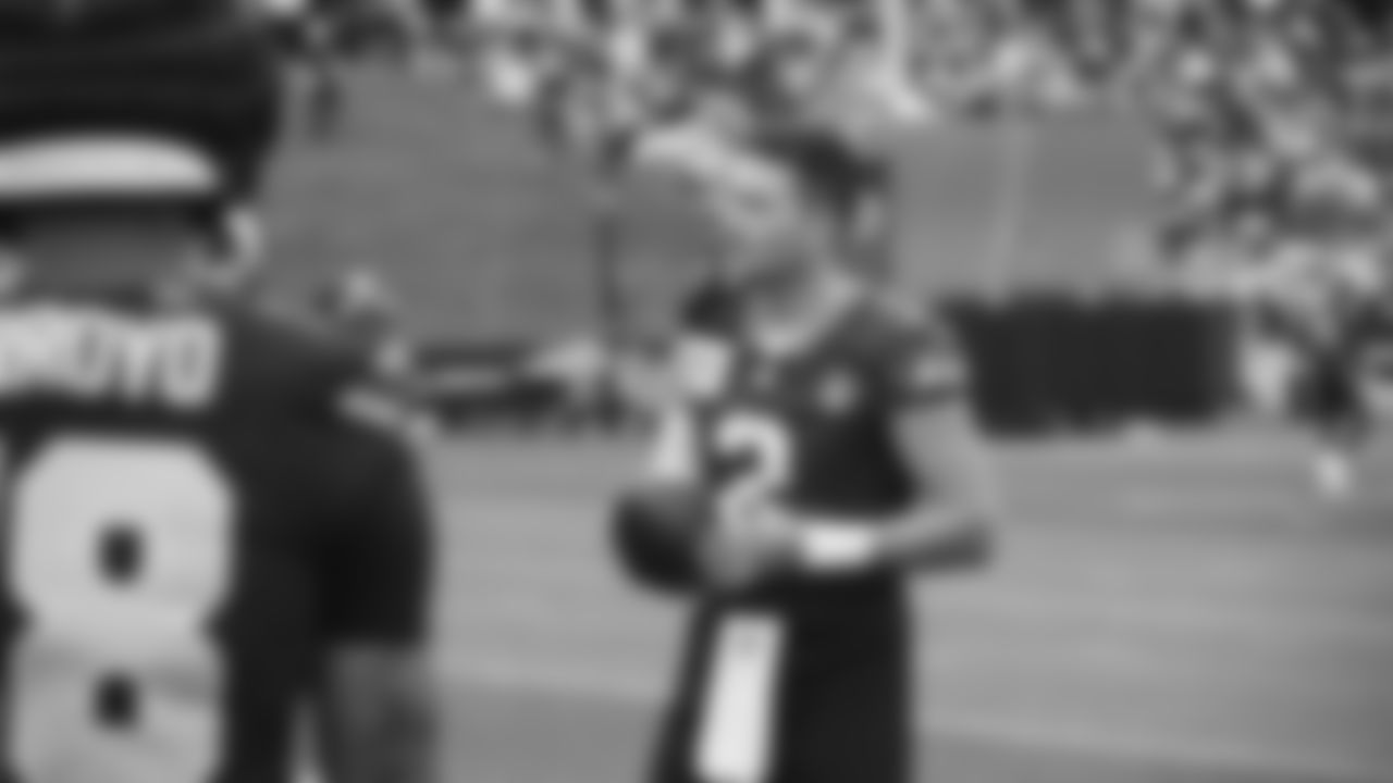 Seahawks quarterback Drew Lock (2) practiced on day three of training camp on July 25, 2025 at the Virginia Mason Athletic Center.