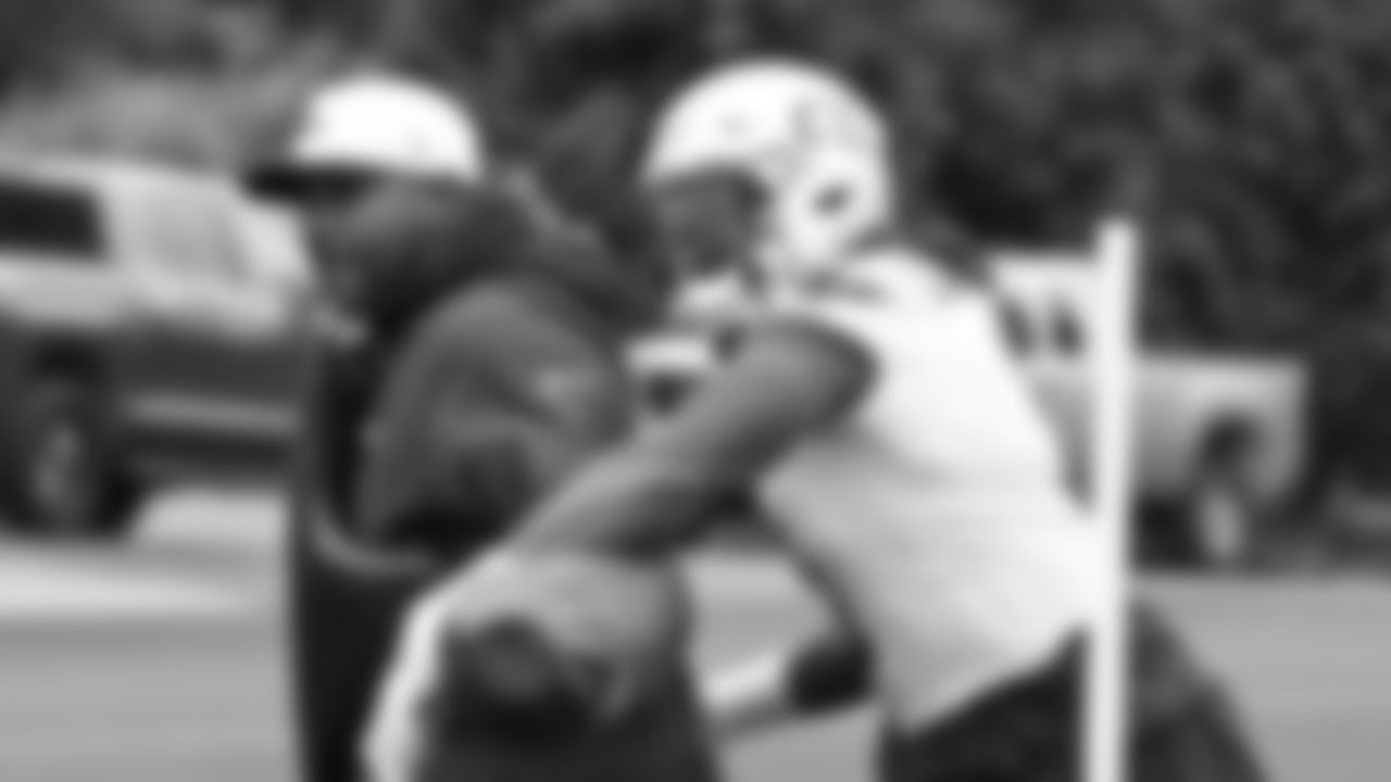 Seahawks defensive end DeMarcus Lawrence (0) practiced on Thursday, October 30, 2025 at the Virginia Mason Athletic Center.