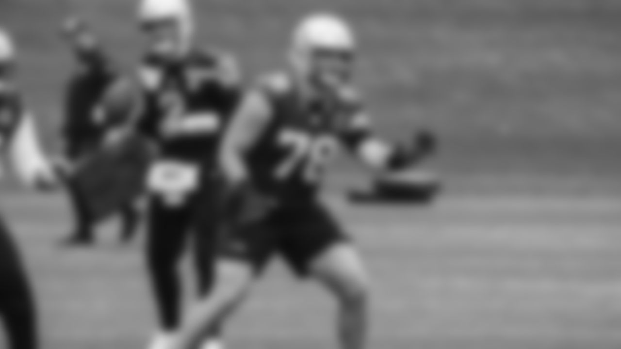 Seahawks offensive lineman Mason Richman (78) practiced on Thursday, November 27, 2025 at the Virginia Mason Athletic Center.