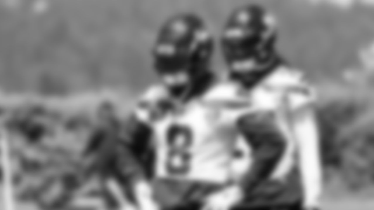 Seahawks safety Coby Bryant (8) participated in a workout on day two of minicamp on Wednesday, June 11, 2025 at the Virginia Mason Athletic Center.