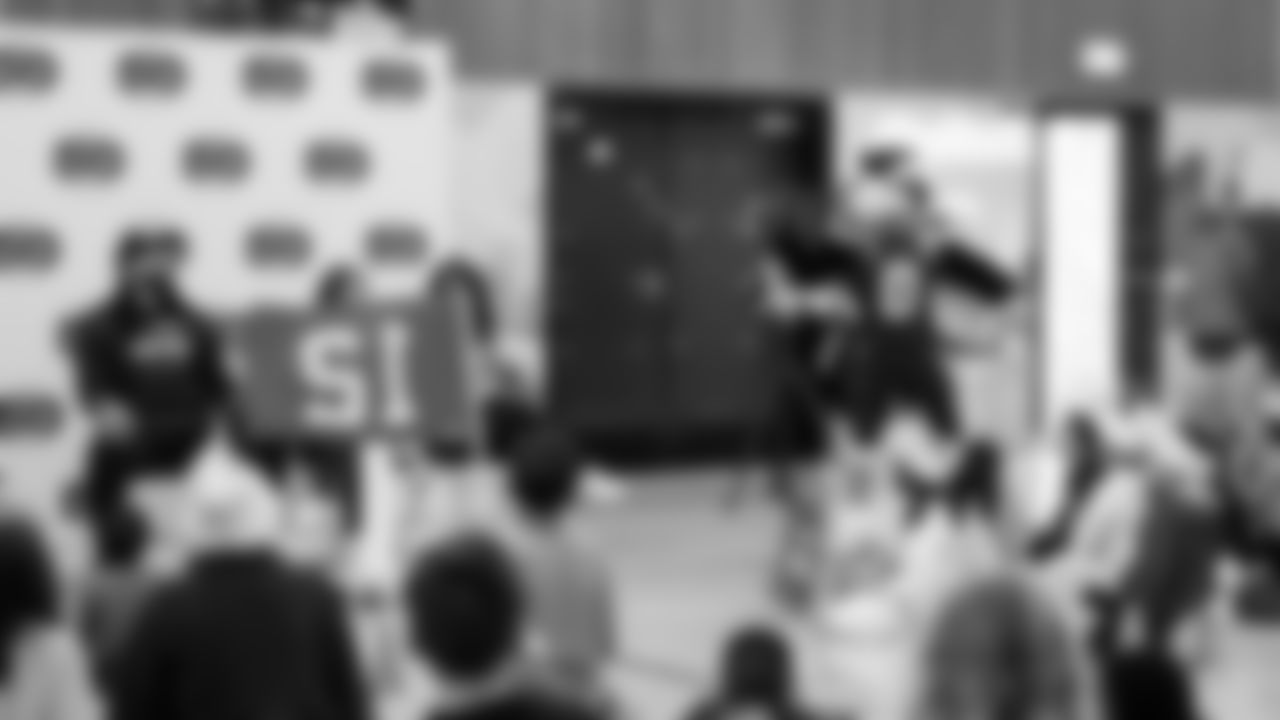 The Seahawks visited Sanislo Elementary on January 14, 2026 as part of the 12-Pages Reading Program.