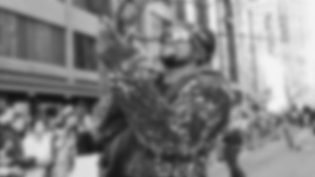 The Seahawks participated in the World Championship Parade through downtown Seattle on February 11, 2026.