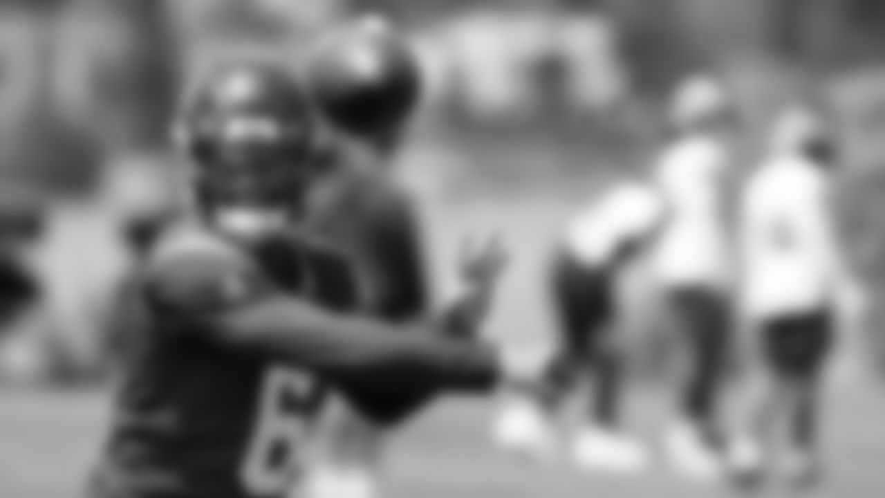 Seahawks quarterback Jalen Milroe (6) participated in a workout on day one of OTAs on Tuesday, May 27, 2025 at the Virginia Mason Athletic Center.