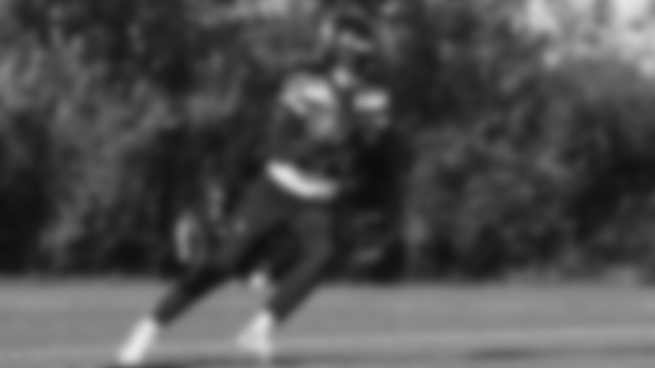 Seahawks wide receiver Rashid Shaheed (22) practiced on Wednesday, November 19 at the Virginia Mason Athletic Center.