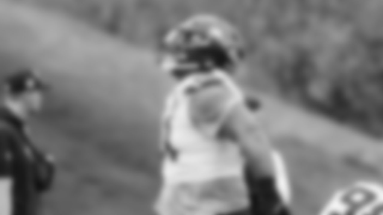 Seahawks defensive tackle Byron Murphy II (91) practiced on Thursday, December 11, 2025 at the Virginia Mason Athletic Center.