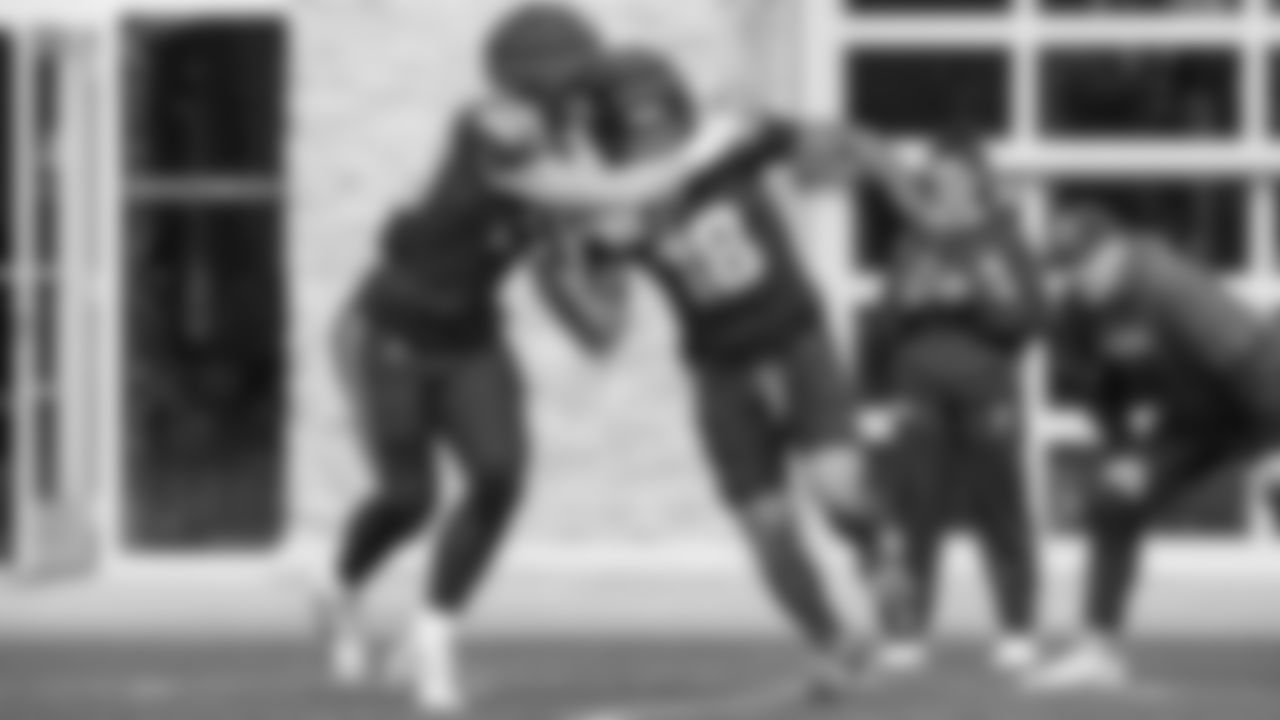 Seahawks tight end Elijah Arroyo (18) practiced on Thursday, October 16, 2025 at the Virginia Mason Athletic Center.