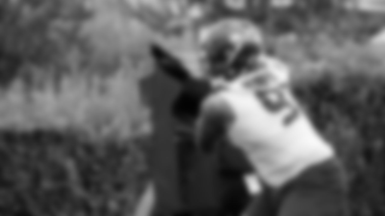 Seahawks defensive tackle Byron Murphy II (91) participated in a workout on day five of OTAs on Wednesday, June 4, 2025 at the Virginia Mason Athletic Center.