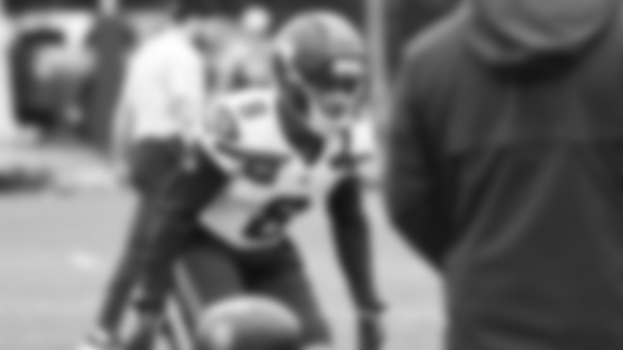 Seahawks safety Coby Bryant (8) practiced on Tuesday, January 13, 2026 at the Virginia Mason Athletic Center.