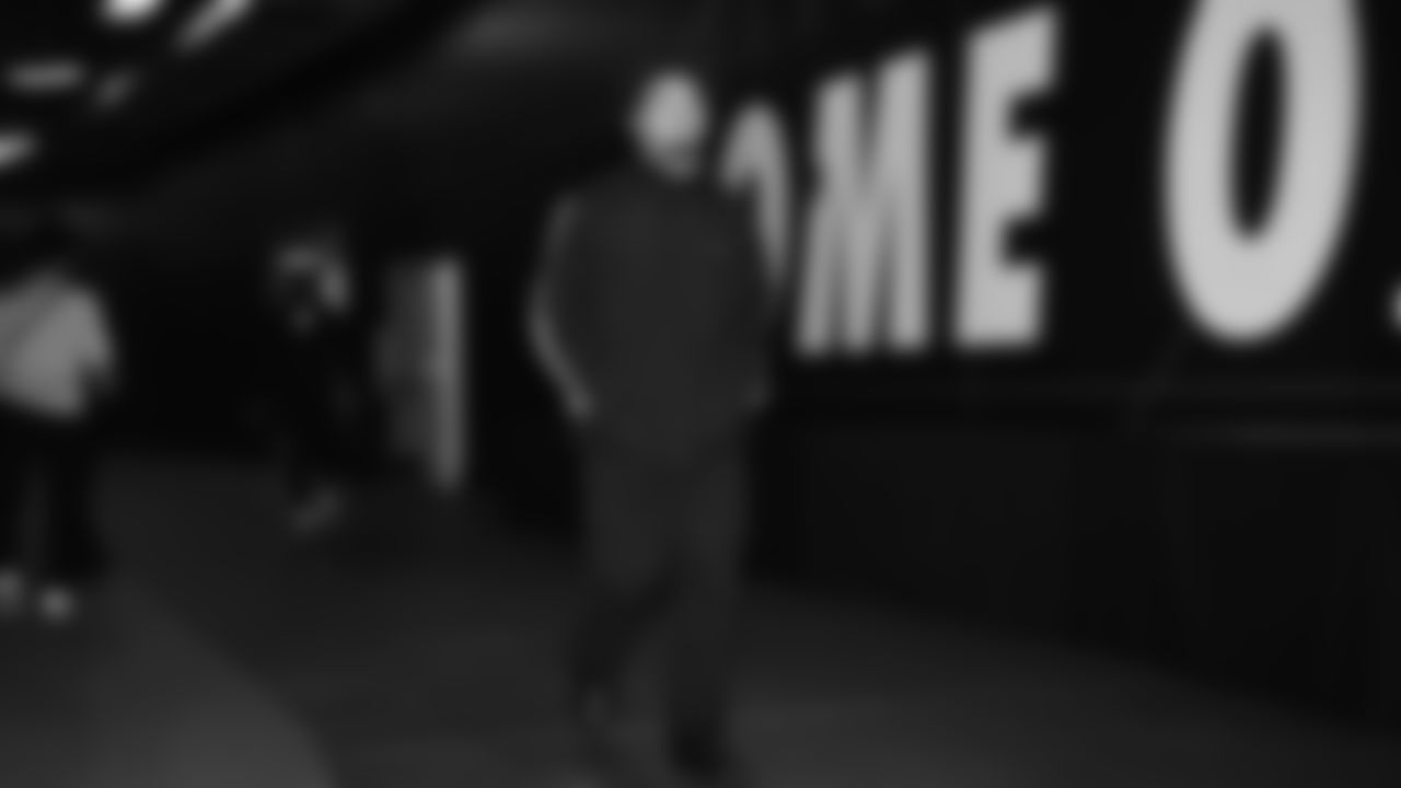 Seahawks running back George Holani (36) arrived at Lumen Field for the Week 16 matchup vs. the L.A. Rams.