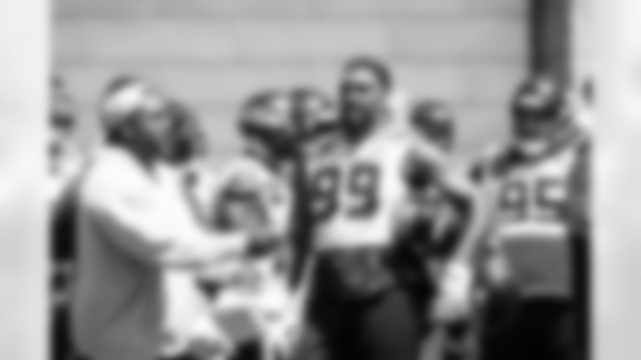 Seahawks defensive end Leonard Williams (99) participated in the Seahawks 2025 offseason workout program.