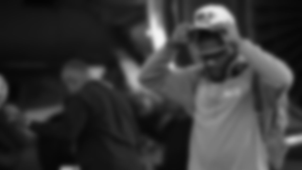 Seahawks linebacker Ernest Jones IV (13) arrived in the Bay Area on Sunday, February 1, 2026.