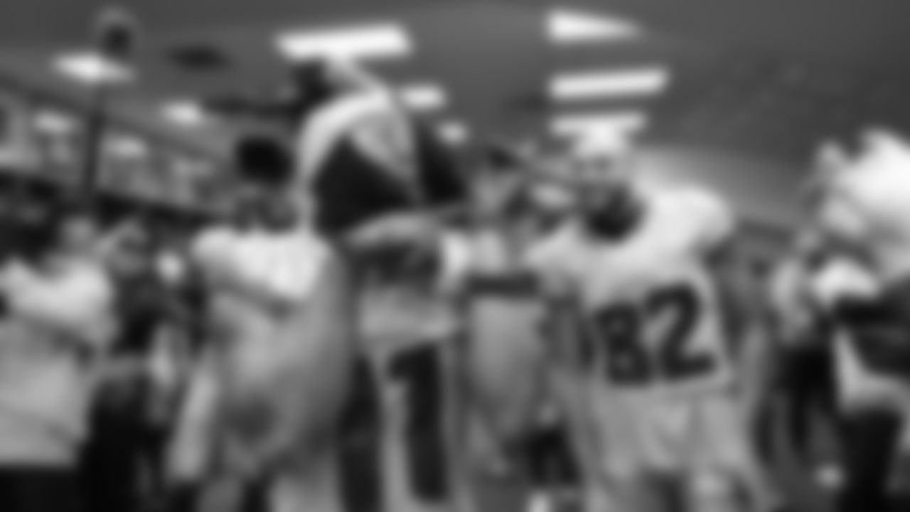 The Seahawks celebrated the 38-37 overtime-win vs. the L.A. Rams in Week 16.