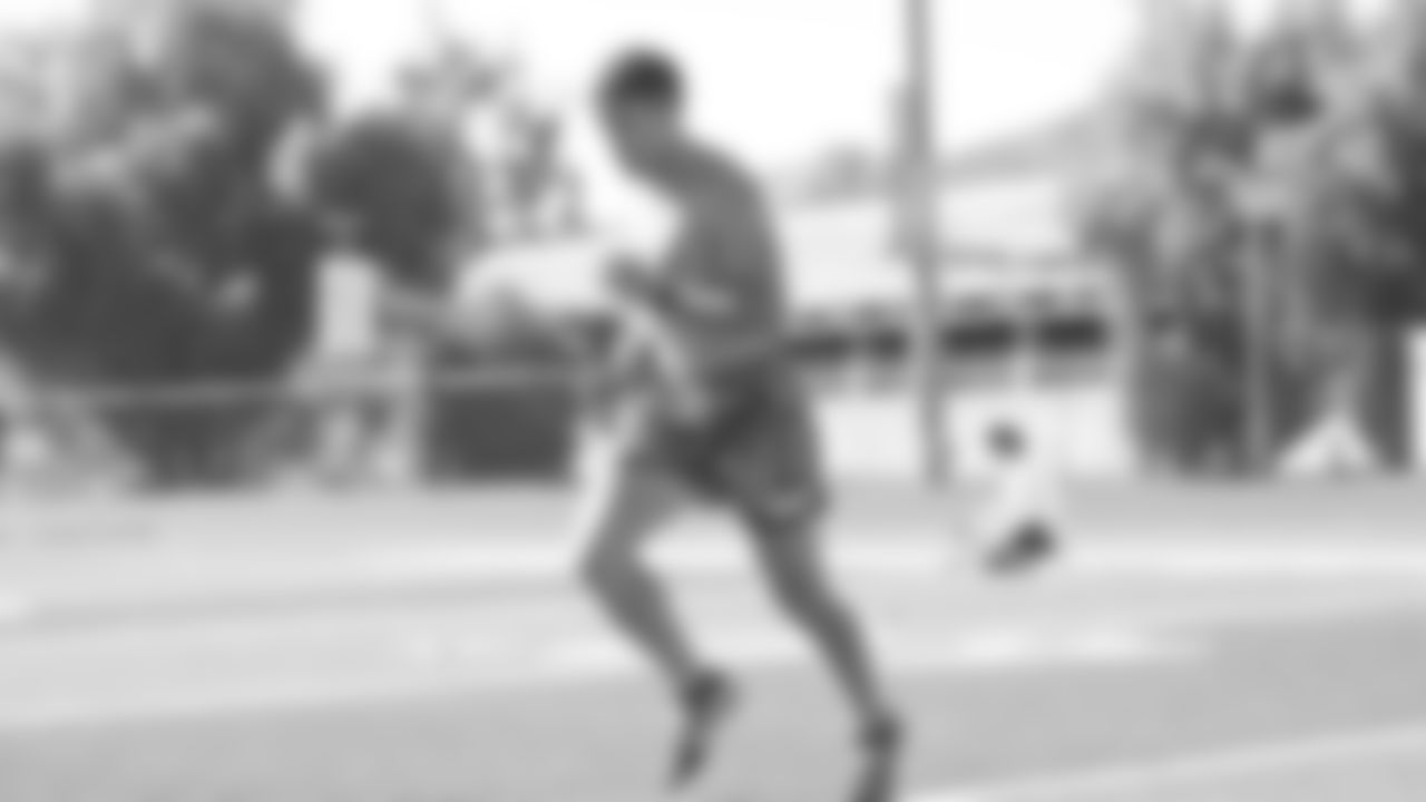 Seahawks wide receiver John Rhys Plumlee (17) participated in an off-site workout.
