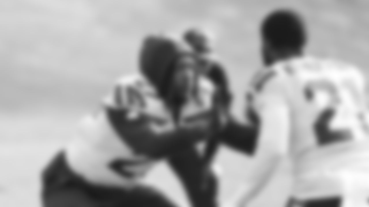 Seahawks cornerback Riq Woolen (27) practiced on Wednesday, October 29, 2025 at the Virginia Mason Athletic Center.