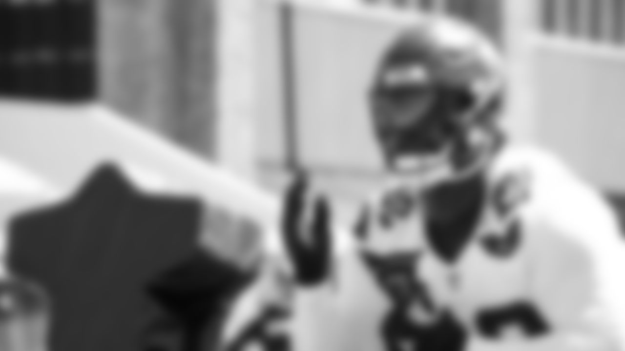Seahawks defensive tackle Jarran Reed (90) participated in a workout on day three of OTAs on Friday, May 30, 2025 at the Virginia Mason Athletic Center.