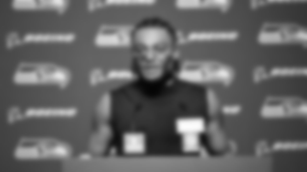 The Seahawks celebrated the 18-16 victory vs. the Colts in Week 15 at Lumen Field.