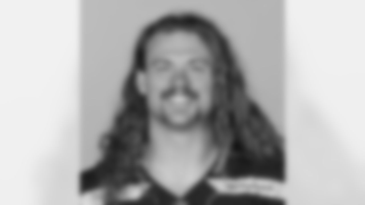 This is a 2024 photo of Brady Russell of the Seattle Seahawks NFL football team. This image reflects the Seahawks active roster as of June 10, 2024 when this image was taken. (AP Photo)