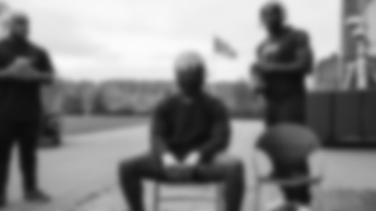 Seahawks linebackers DeMarcus Lawrence and Tyrice Knight were awarded the NVP award on November 12, 2025.