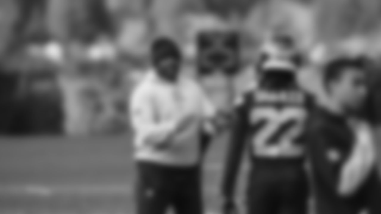 Seahawks wide receiver Rashid Shaheed (22) practiced on Wednesday, November 5, 2025 at the Virginia Mason Athletic Center.