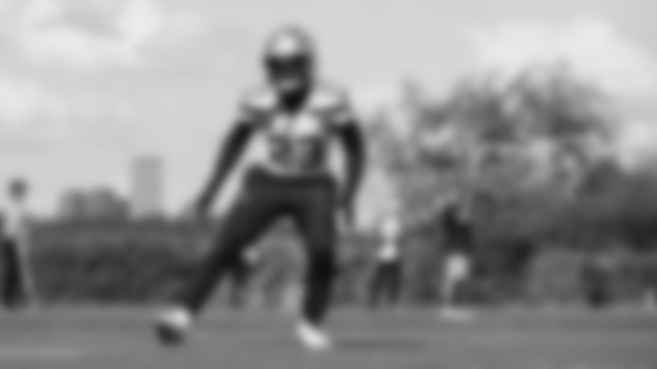 Seahawks safety D'Anthony Bell (23) practiced on Thursday, October 2, 2025 at the Virginia Mason Athletic Center.