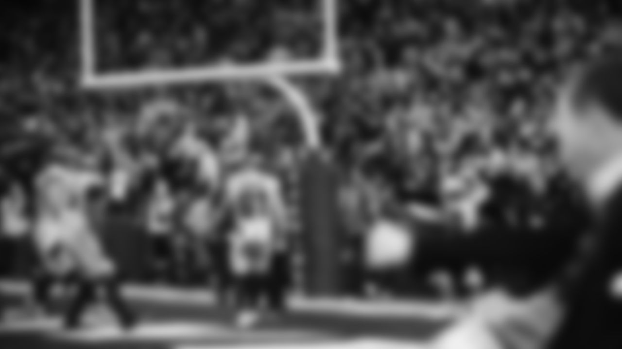 The Seahawks celebrated the 38-37 overtime-win vs. the L.A. Rams in Week 16.