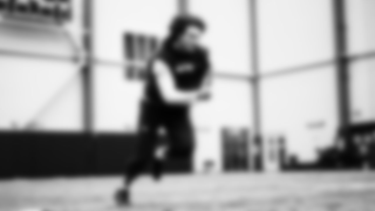 Seahawks tight end AJ Barner (88) worked out on Monday, January 12, 2026 at the Virginia Mason Athletic Center.