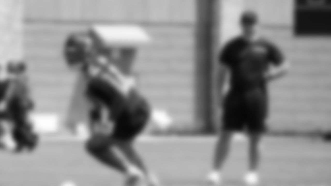 Seahawks tight end Elijah Arroyo (18) participated in a workout on day six of OTAs on Thursday, June 5, 2025 at the Virginia Mason Athletic Center.