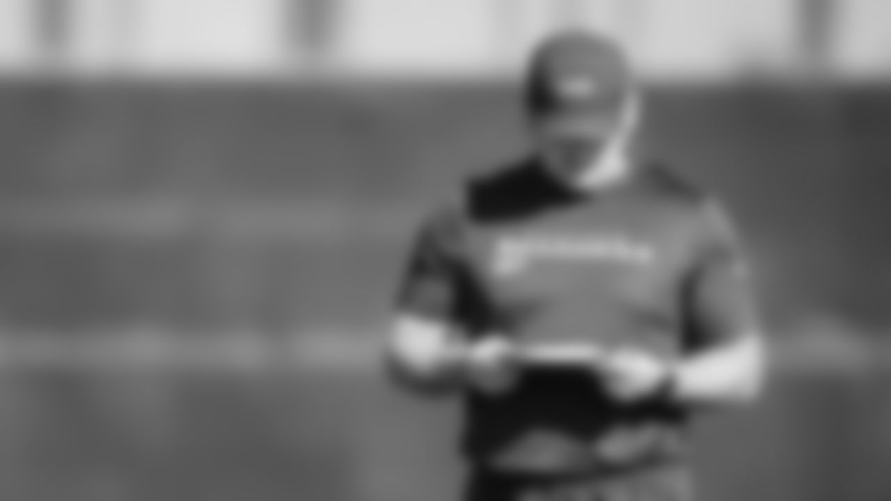 Seahawks head coach Mike Macdonald at practiced on February 5, 2026 in San Jose, California.