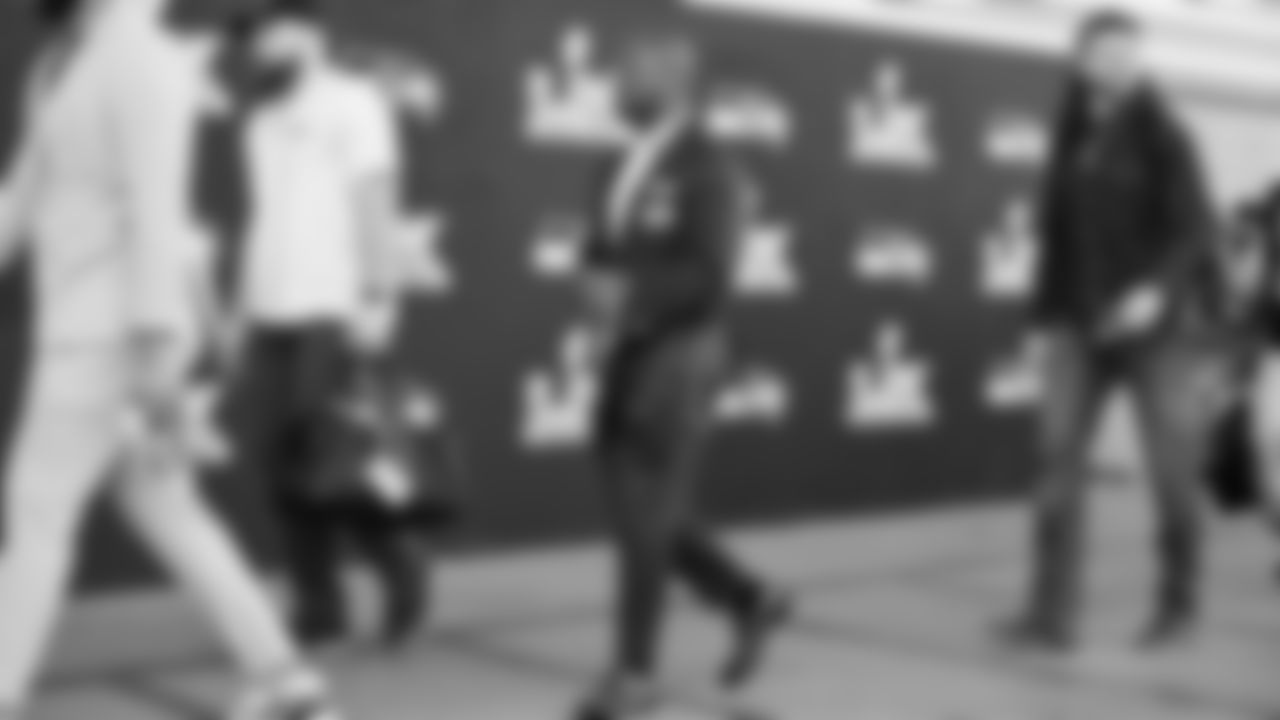 Seahawks running back Kenneth Walker III (9) arrived at Levi's Stadium for the Super Bowl LX matchup vs. the New England Patriots on Sunday, February 8, 2026.