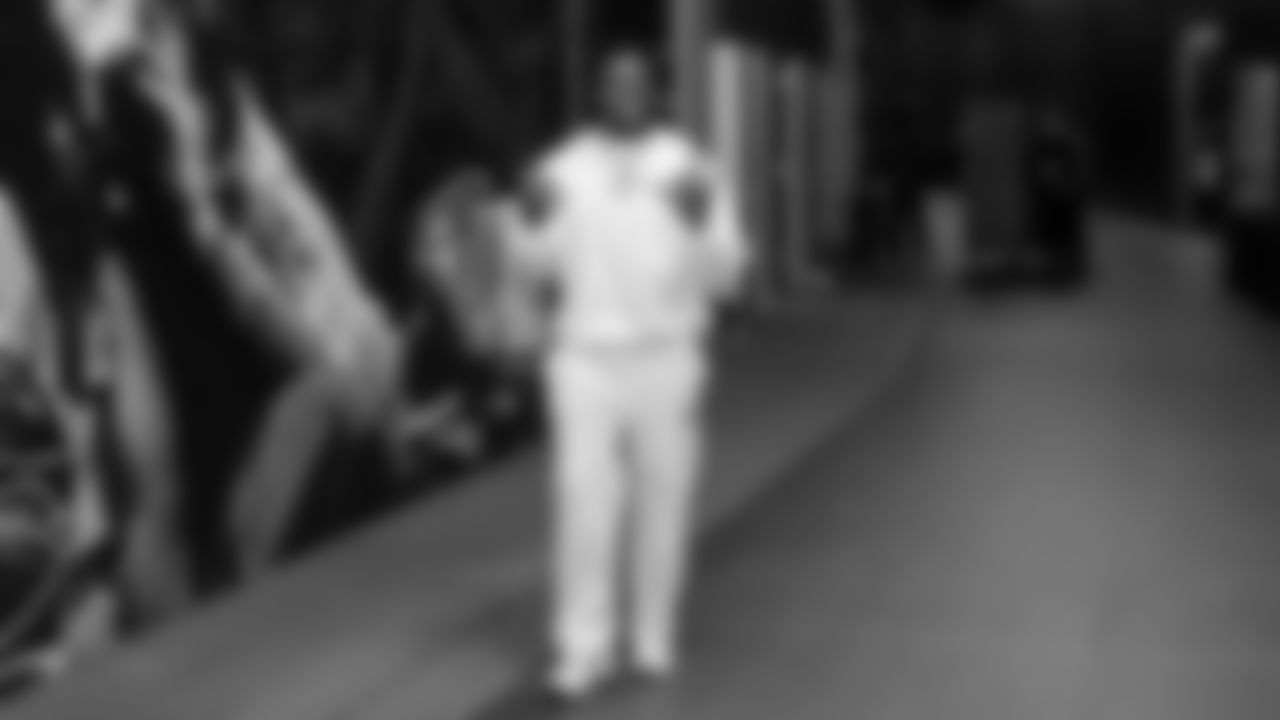 Seahawks linebacker Tyrice Knight (48) arrived at Lumen Field for the Week 13 matchup vs. the Minnesota Vikings.