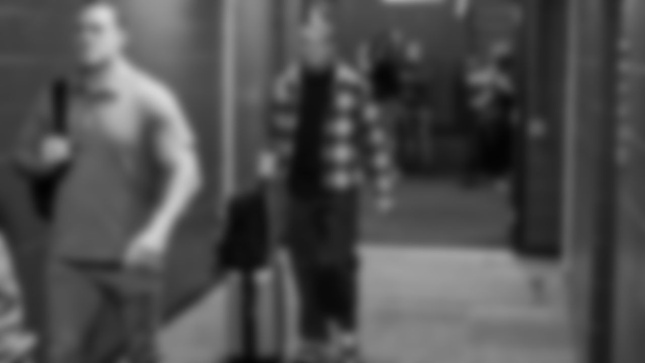 Seahawks safety Ty Okada (39) arrived at Northwest Stadium for the Sunday Night Football matchup at the Washington Commanders in Week 9.