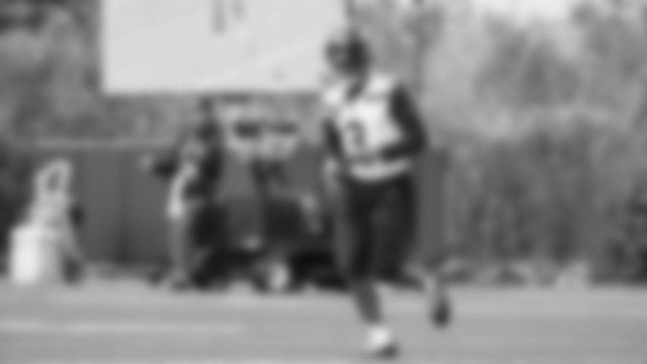 Seahawks safety Nick Emmanwori (3) practiced on Wednesday, November 5, 2025 at the Virginia Mason Athletic Center.