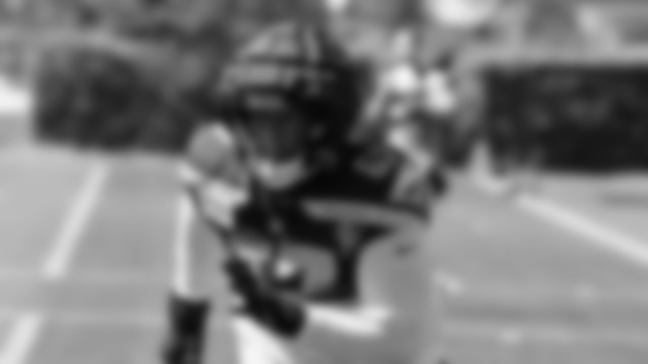 Seahawks tackle Charles Cross (67) practiced on August 12, 2025 at the Virginia Mason Athletic Center.
