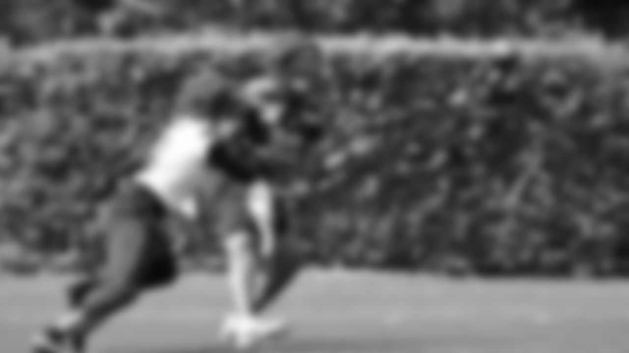 Seahawks tight end Elijah Arroyo (18) practiced on August 19, 2025 at the Virginia Mason Athletic Center.