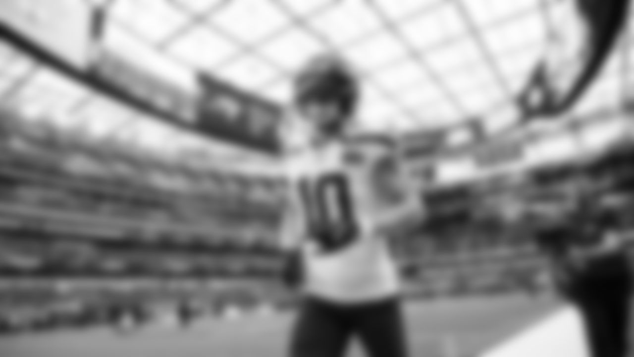 Seahawks wide receiver Cooper Kupp (10) during pregame warmups at SoFi Stadium for the Week 11 matchup at the L.A. Rams.